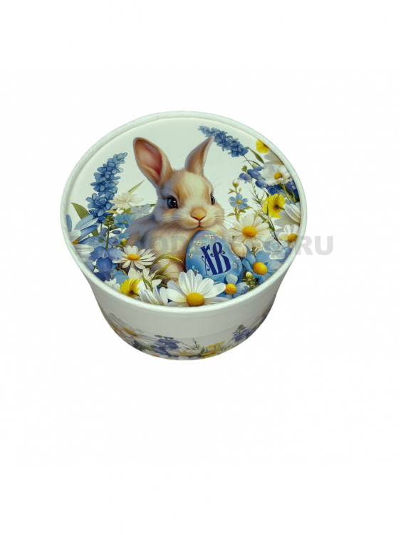 Подарочная коробка круглая 13*8 Пасха