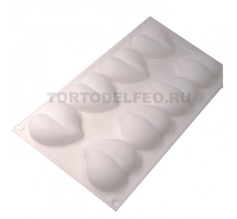 Форма для муссовых десертов Сердце 8 ячеек