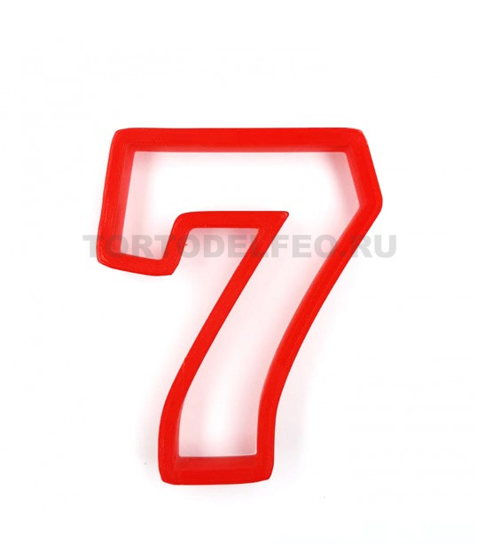 Вырубка цифра 7 высота 10см